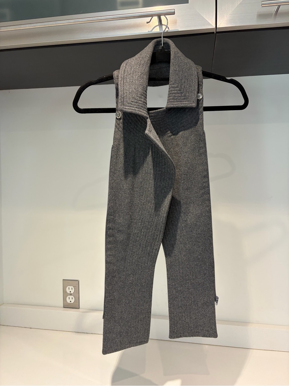 $278 Veronica Beard charcoal gray wool Dickey Jacket insert vest 00-14